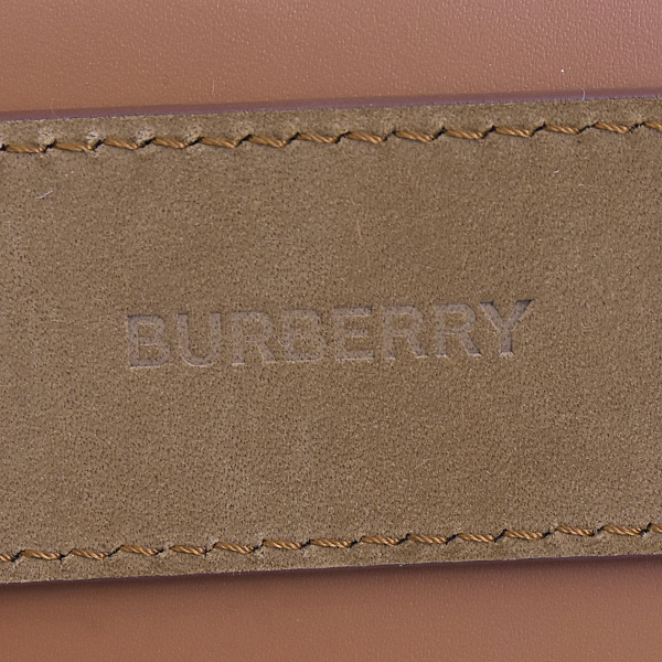 バーバリー バッグ レディース TBロゴ ウエストバッグ ボディバッグ ブラウン カーフ BURBERRY 中古