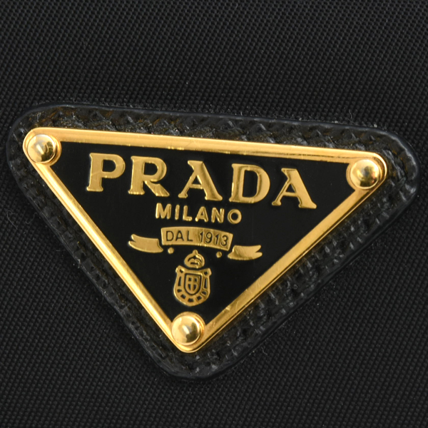 プラダ キーケース メンズ 三角プレートロゴ 6連キーケース ネロ ナイロン レザー PRADA 1PG222 未使用品