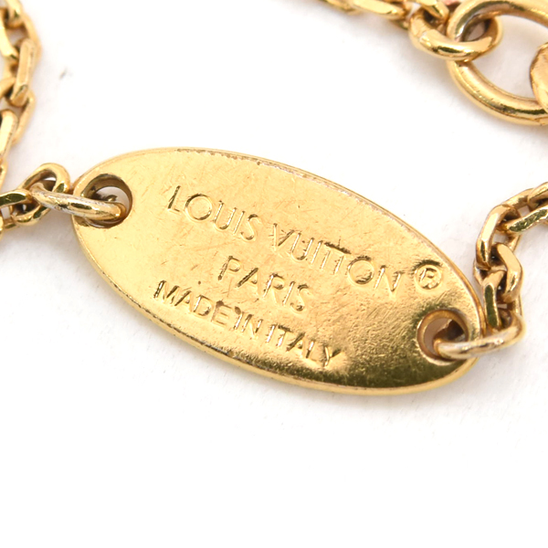 ルイヴィトン ブレス レディース LV インザスカイ ブレス ラインストーン メッキ Louis Vuitton GP M1040A 中古