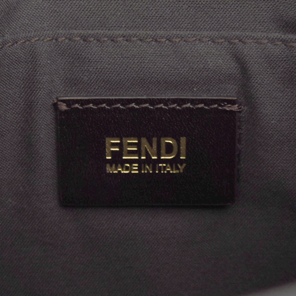 フェンディ バッグ メンズ  レディース ズッキーノ ショルダーバッグ ポシェット PVC レザー ブラウン ブラック 8BT195 FENDI 中古