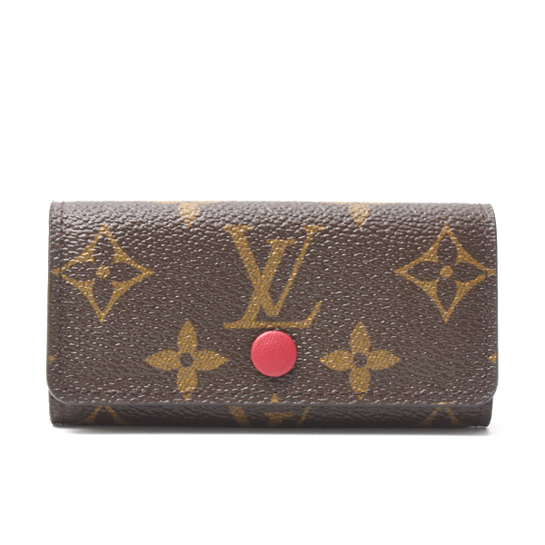 ルイヴィトン キーケース メンズ レディース モノグラム ミュルティクレ4 小物 フューシャ Louis Vuitton M60705 中古