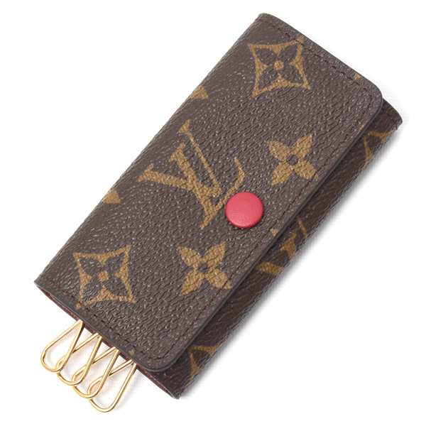 ルイヴィトン キーケース メンズ レディース モノグラム ミュルティクレ4 小物 フューシャ Louis Vuitton M60705 中古