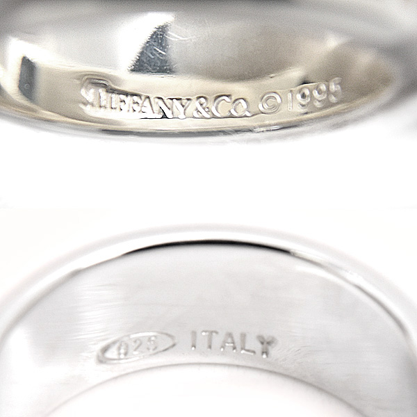 ティファニー 指輪 レディース アトラス リング 実測サイズ9号 スターリングシルバー TIFFANY SV925 Ag925 中古