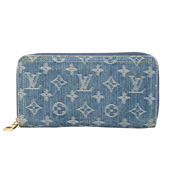 ルイヴィトン 財布 メンズ レディース LVリミックス ジッピーウォレット モノグラムデニム Louis Vuitton M82958 中古