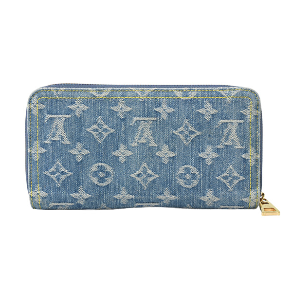 ルイヴィトン 財布 メンズ レディース LVリミックス ジッピーウォレット モノグラムデニム Louis Vuitton M82958 中古