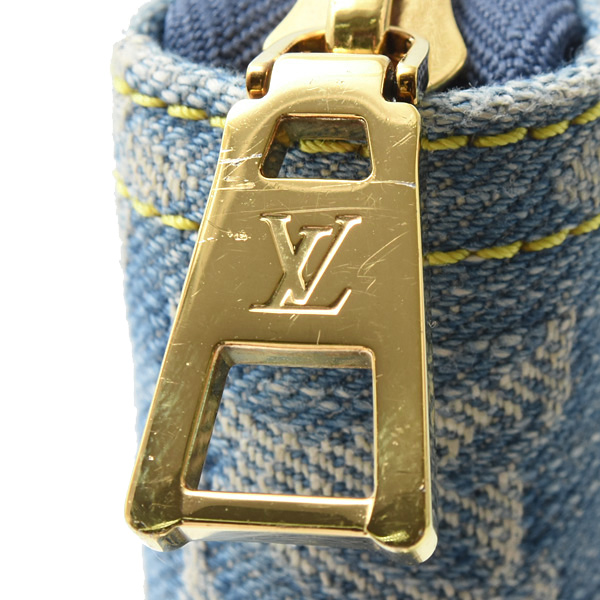 ルイヴィトン 財布 メンズ レディース LVリミックス ジッピーウォレット モノグラムデニム Louis Vuitton M82958 中古