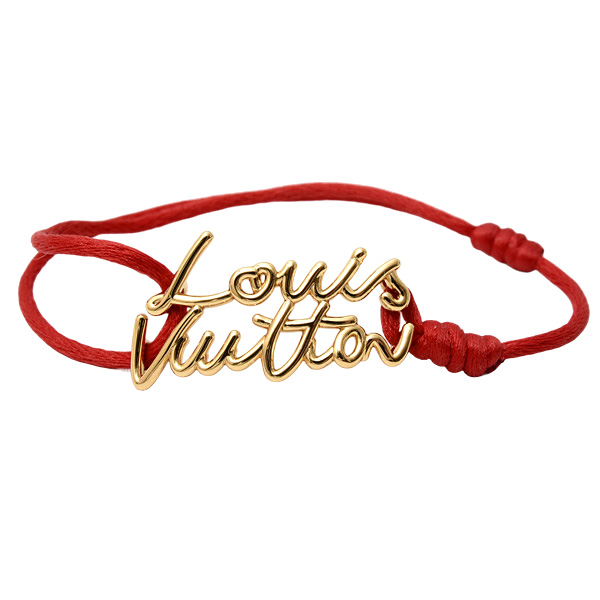 ルイヴィトン ブレス 女性 ブレスレット LV スクリプト ルージュ Louis Vuitton M4479Z 中古
