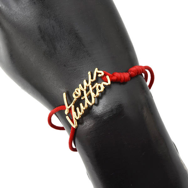 ルイヴィトン ブレス 女性 ブレスレット LV スクリプト ルージュ Louis Vuitton M4479Z 中古