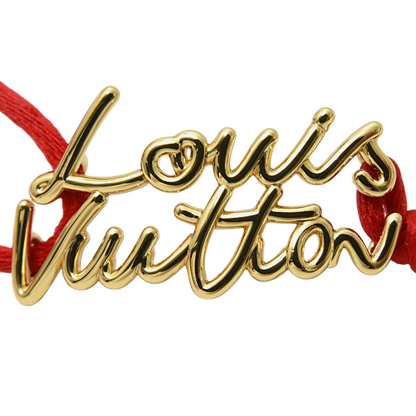 ルイヴィトン ブレス 女性 ブレスレット LV スクリプト ルージュ Louis Vuitton M4479Z 中古