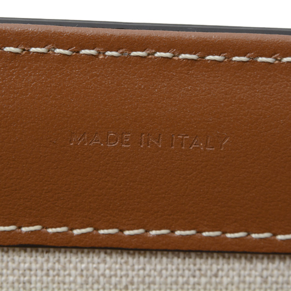 セリーヌ バッグ ユニセックス トートバッグ ミディアム セーズ カバ キャンパス×カーフスキン ナチュラル CELINE 19733 中古