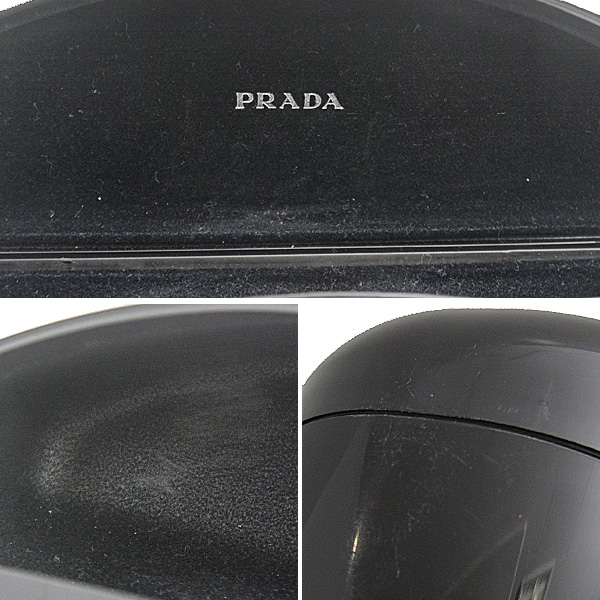 プラダ サングラス メンズ ファッションサングラス プラスチック マットブラック 艶消し PRADA SPS01U DG0-5S0 中古