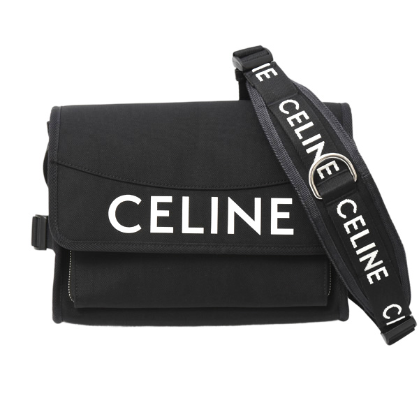 セリーヌ バッグ メンズ レディース スモールトレッキングメッセンジャー ナイロン ブラック CELINE 11006 2dmt 38si 中古