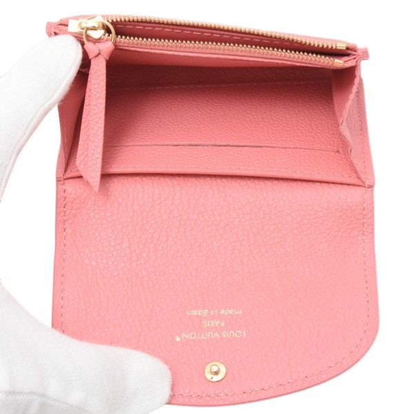 ルイヴィトン 財布 レディース モノグラムアンプラント ポルトフォイユロザリ ローズロリポップ Louis Vuitton M82485 中古