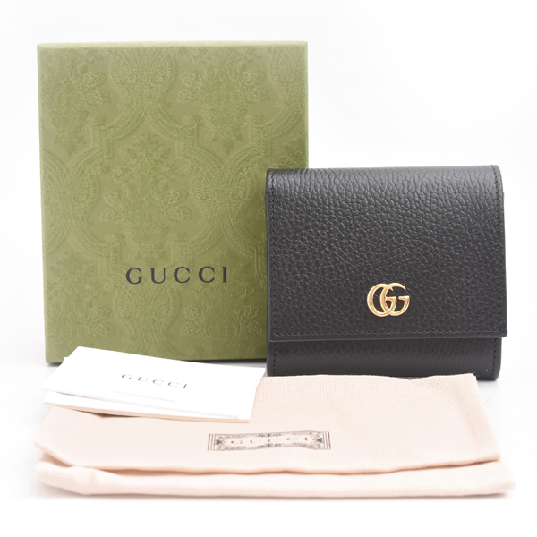 グッチ 財布 レディース ダブルG ミディアムウォレット 日本限定 カーフ ブラック 598587 AAC1P 1061 未使用展示品