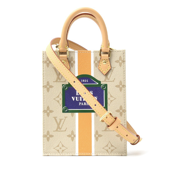 ルイヴィトン バッグ レディース モノグラム プティットサックプラ 2WAYショルダーバッグ ベージュ Louis Vuitton M23615 中古