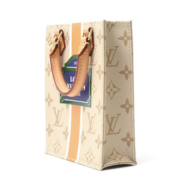 ルイヴィトン バッグ レディース モノグラム プティットサックプラ 2WAYショルダーバッグ ベージュ Louis Vuitton M23615 中古