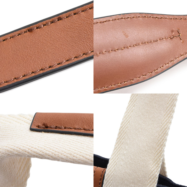 クロエ バッグ レディース クロエキッズ マザーズバッグ 2WAY トートバッグ キャンバス コットン ネイビー Chloe C90381 中古