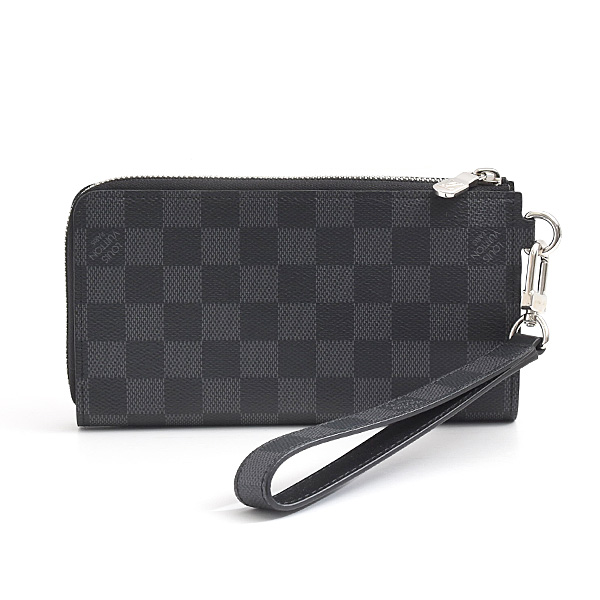 ルイヴィトン 財布 メンズ ジッピー ドラゴンヌ L字ファスナー長財布 ダミエグラフィット Louis Vuitton N60379 中古