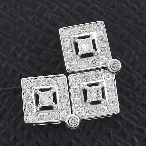 タサキ ネックレス レディース ダイヤ トリロジー 2WAY ペンダント D0.58ct ホワイトゴールド K18WG TASAKI 中古