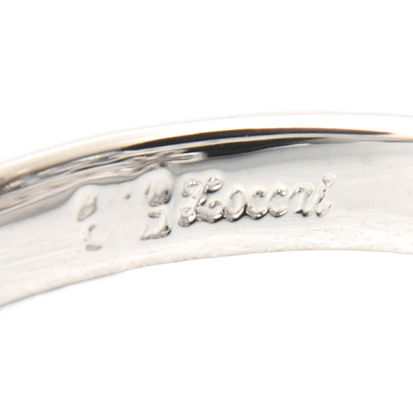 ゾッカイ リング レディース フラワーモチーフ サファイヤ×ダイヤ K18WG 実寸13号 Zoccai 中古