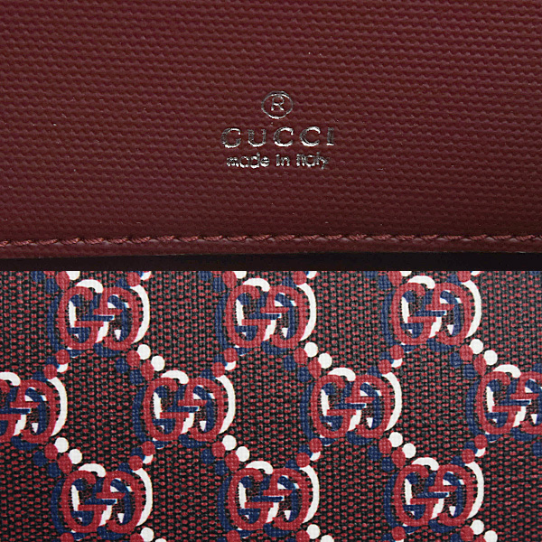 グッチ バッグ レディース GGシャドウ スーパーミニ ショルダーバッグ PVC ロッソ アンコーラ レッド系 802029 GUCCI 中古