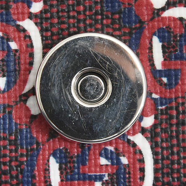 グッチ バッグ レディース GGシャドウ スーパーミニ ショルダーバッグ PVC ロッソ アンコーラ レッド系 802029 GUCCI 中古