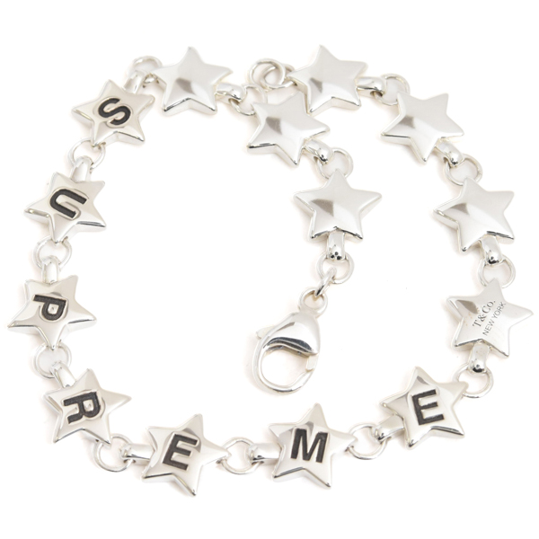 ティファニー ブレス メンズ ティファニー×シュプリームコラボ パフスター ブレスレット TIFFANY SV925 中古