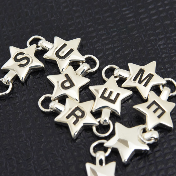 ティファニー ブレス メンズ ティファニー×シュプリームコラボ パフスター ブレスレット TIFFANY SV925 中古