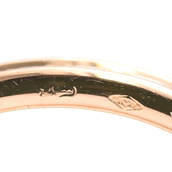 カルティエ 指輪 レディース スリーバングルズ トリニティ フルダイヤ リング 53号 ゴールド Cartier 750YG×WG×PG 中古