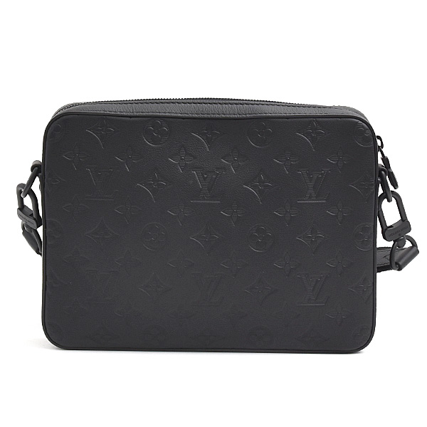 ルイヴィトン バッグ メンズ トリオメッセンジャー ショルダーバッグ モノグラムシャドウ ノワール ブラック M46602 Louis Vuitton 中古