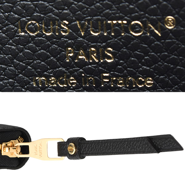 ルイヴィトン 財布 レディース メンズ モノグラムアンプラント ジッピーウォレット レザー ブラックベージュ Louis Vuitton M80481 未使用展示品