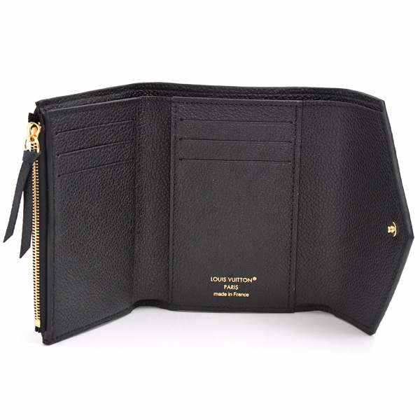 ルイヴィトン 財布 レディース モノグラム アンプラント ポルトフォイユ ヴィクトリーヌ ノワール 黒 Louis Vuitton M64060 未使用展示品