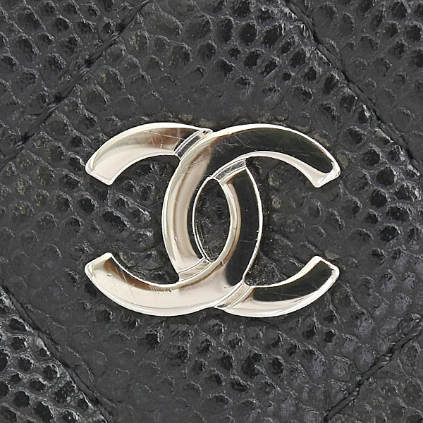 シャネル バッグ レディース マトラッセ ラウンド チェーンショルダーバッグ ポシェット キャビアスキン ブラック CHANEL AP0245 中古