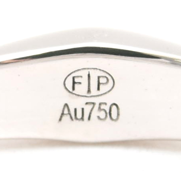 フレッド 指輪 ユニセックス クードゥ フードゥル ウェディングバンド リング 55号 ホワイトゴールド FRED 750WG 中古