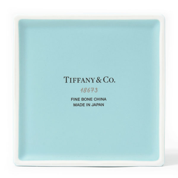 ティファニー ブランド小物 レディース 小物入れ BOX 陶器 ブルー TIFFANY 未使用展示品