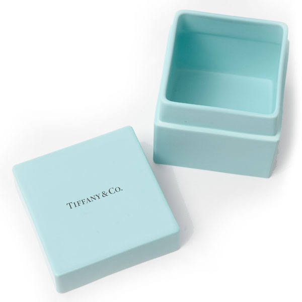 ティファニー ブランド小物 レディース 小物入れ BOX 陶器 ブルー TIFFANY 未使用展示品
