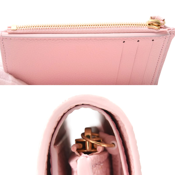 ルイヴィトン 財布 レディース モノグラムアンプラント ポルトフォイユ ヴィクトリーヌ Louis Vuitton M29460 中古