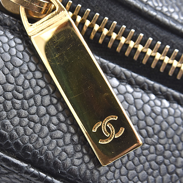 シャネル バッグ レディース マトラッセ ワンショルダー チェーンショルダー ブラック キャビアスキン CHANEL A20993 中古