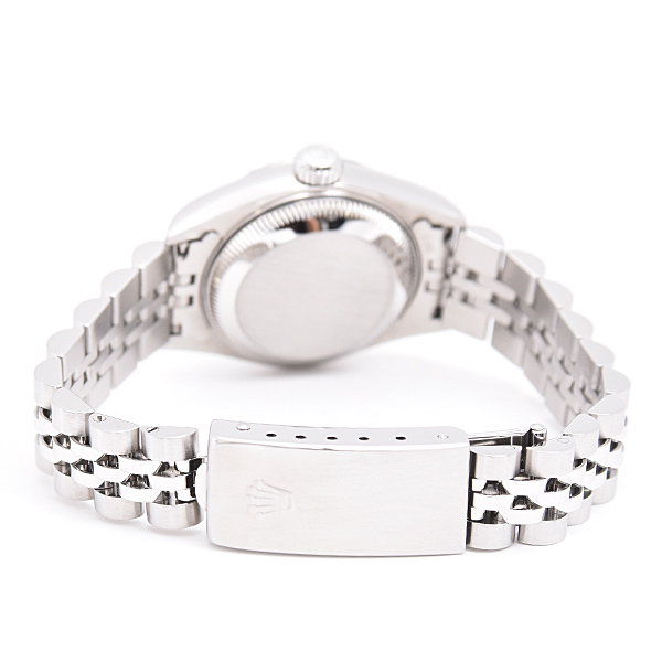 ロレックス 時計 レディース オイスターパーペチュアル デイト 自動巻 D番 ホワイト文字盤 ステンレス SS ROLEX 79240 中古