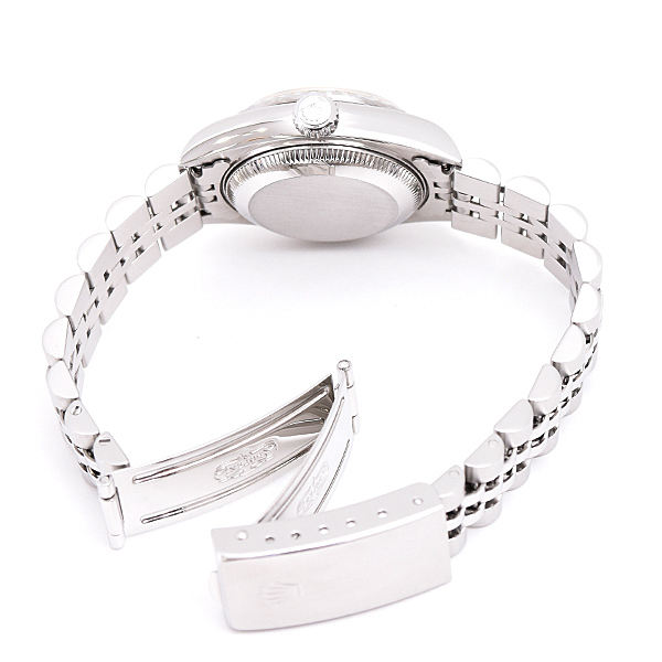 ロレックス 時計 レディース オイスターパーペチュアル デイト 自動巻 D番 ホワイト文字盤 ステンレス SS ROLEX 79240 中古