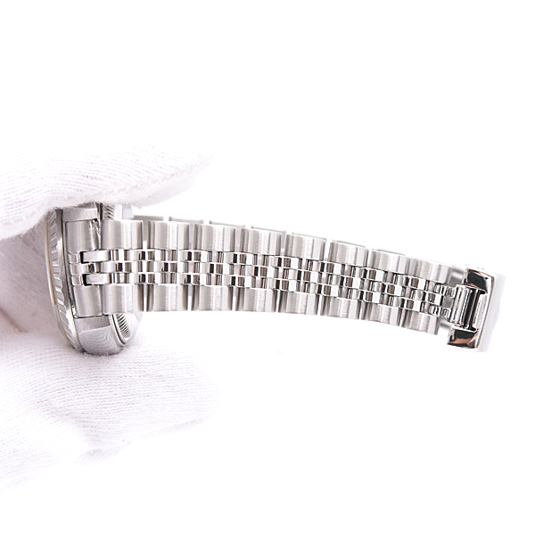 ロレックス 時計 レディース オイスターパーペチュアル デイト 自動巻 D番 ホワイト文字盤 ステンレス SS ROLEX 79240 中古