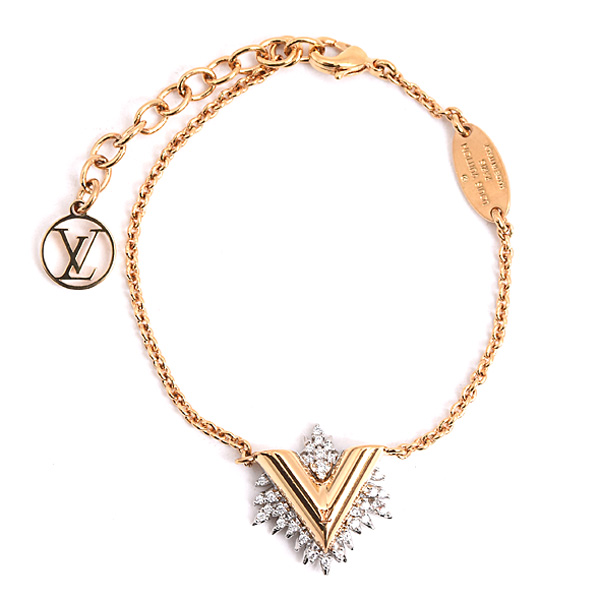 ルイヴィトン ブレスレット レディース ブラスレ コリエ グローリー V ゴールドカラー シルバーカラー Louis Vuitton M00373 GP 中古