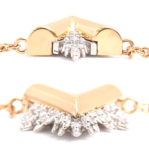 ルイヴィトン ブレスレット レディース ブラスレ コリエ グローリー V ゴールドカラー シルバーカラー Louis Vuitton M00373 GP 中古