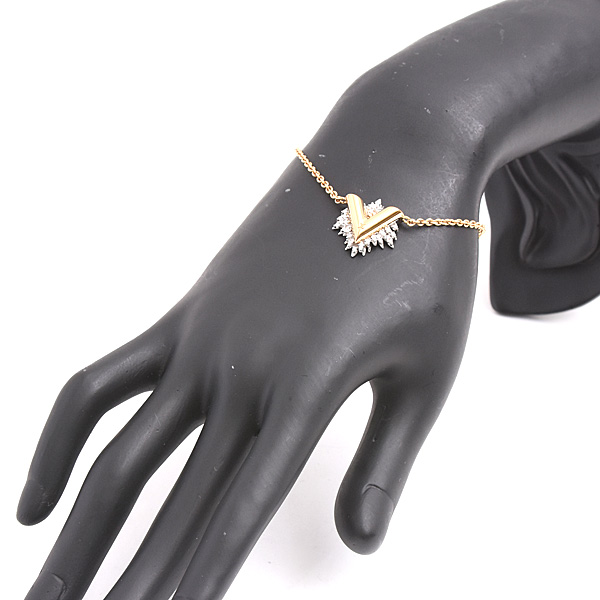 ルイヴィトン ブレスレット レディース ブラスレ コリエ グローリー V ゴールドカラー シルバーカラー Louis Vuitton M00373 GP 中古