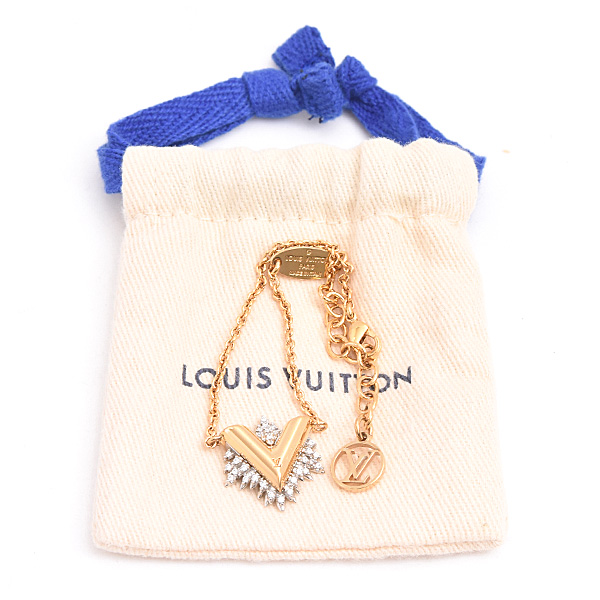 ルイヴィトン ブレスレット レディース ブラスレ コリエ グローリー V ゴールドカラー シルバーカラー Louis Vuitton M00373 GP 中古