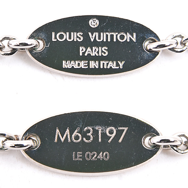 ルイヴィトン ペンダント レディース ネックレス エセンシャル V シルバーカラー Louis Vuitton M63197 GP 中古