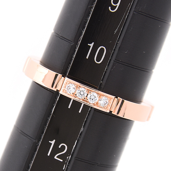 カルティエ 指輪　レディース マイヨンパンテール 4Pダイヤ リング 51号 実寸11号 ピンクゴールド 750PG Cartier 中古