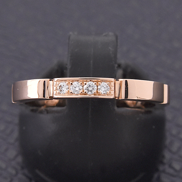 カルティエ 指輪　レディース マイヨンパンテール 4Pダイヤ リング 51号 実寸11号 ピンクゴールド 750PG Cartier 中古