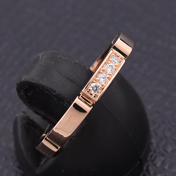 カルティエ 指輪　レディース マイヨンパンテール 4Pダイヤ リング 51号 実寸11号 ピンクゴールド 750PG Cartier 中古