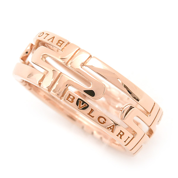 ブルガリ 指輪 メンズ レディース パレンテシ リング 57号 実寸16号 ピンクゴールド 750PG BVLGARI 中古